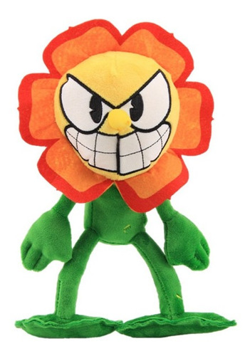 Pelucia Cuphead Cactonio Spinoza Flor 25cm