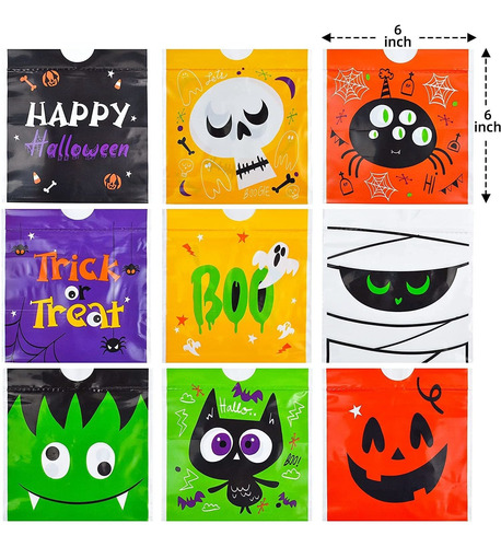 Joyin 108 Bolsas De Regalo De Halloween Con Cordón Con 9 Dis