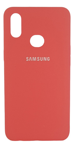 Estuche Protector Silicone Case Para Samsung A10s Naranja