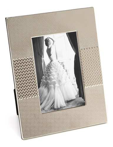 Photo Frame With Easel Back, 4 X 6, Nickel Plated Mash ...