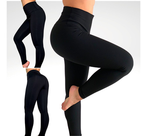 Leggins Basico Negro Talle Alto