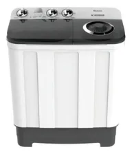Hisense Wsa1102pcn Lavadora Semiautomática Doble Tina 11 Kg Blanco