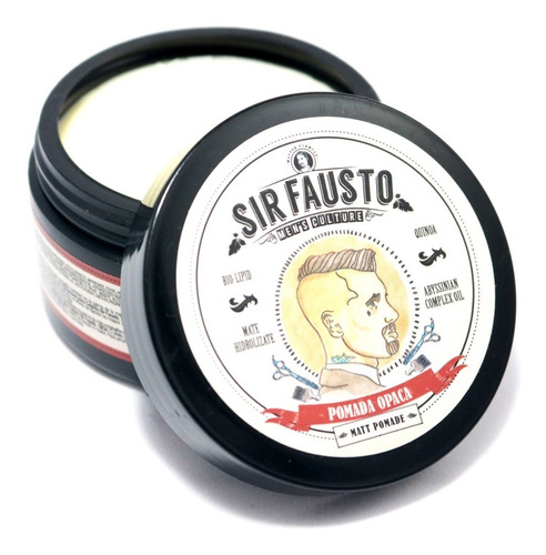 Pomada Opaca Cabello Sir Fausto Barbería Peluquería X100m