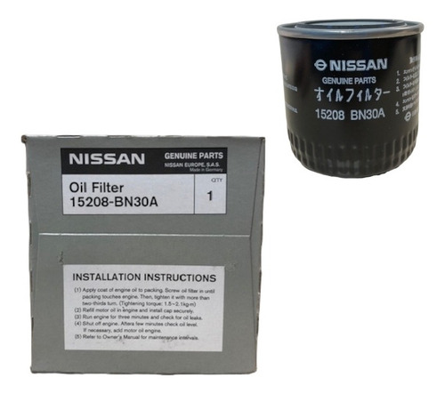 Filtro Aceite Original Nissan (terrano-navara-pathfinder).