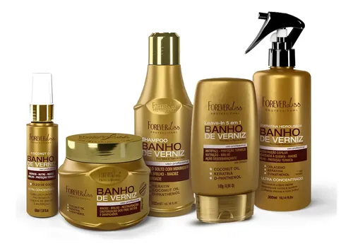 Kit Banho de Verniz Completo Brilho Extremo  Forever Liss