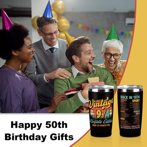 Regalos De Cumpleaños Número 50 Para Hombres Y Amigos, Vaso