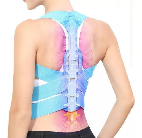 Faja Corrector Postura Soporte Espalda Lumbar Clavicula