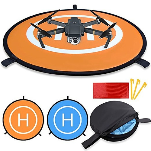 Drone Landing Pad, Kinbon Sumergible 30 '' Universal Landing