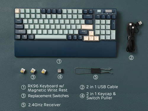 Teclado Mecánico Rk Royal Kludge Rk96 Rgb Limited Ed