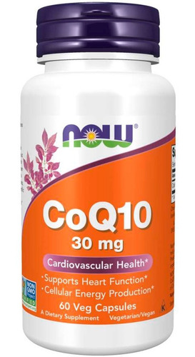Coenzima CoQ10 Now 30 mg 60 cápsulas