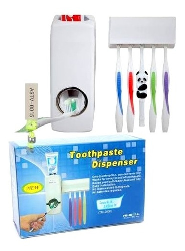 Dispensador De Pasta Dental Y Porta Cepillo Organizador !