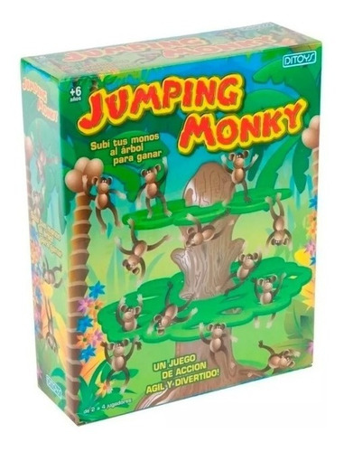 Jumping Monkey Juego De Mesa Ditoys Monitos Saltarines