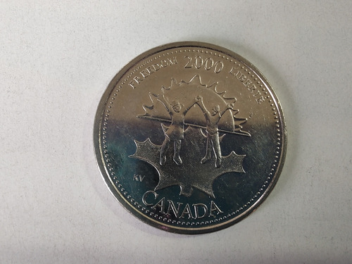 Moneda Canadá 25 Cents 2000 Libertad (x763-768
