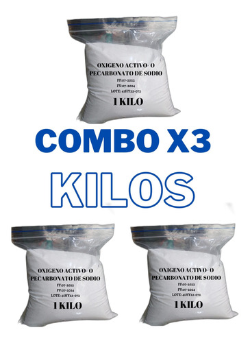 Oxigeno Activo X 3kilos - Kg a $4167