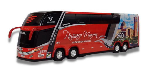 Brinquedo Miniatura Ônibus Pássaro Marrom Aparecida Dd