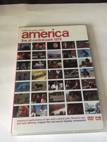 America - Live At The Central Park 1979 Dvd Us Como Nuevo