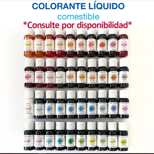 Colorante Liquido Comestible Aquarelle Drip Color Belgrano