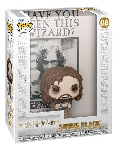 Funko Pop Cover Sirius Black #08 Harry Potter Pronta Entrega