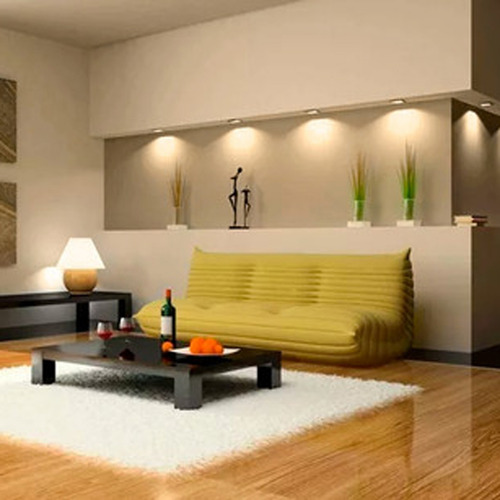 Pack 10 Spot Embutir Fijo Color Acero Completo Con Led 7w Acero / Luz Calida
