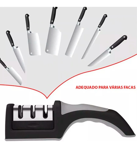 Afiador Amolador De Facas E Tesouras 4 In 1 Profissional 