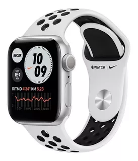 Apple Watch Series 6 Gps 40mm Esportiva Nike Platina/preta