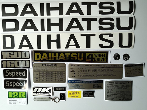 Set De Calcomanias Daihatsu F20 5 Cambios