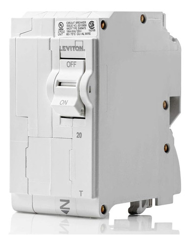 Leviton Lb220-t - Disyuntor De Circuito De Sucursal Estanda