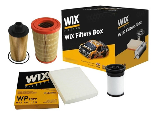 Kit X4 Filtros Wix Chevrolet S10 Trailblazer 2.8 Ctdi 2012/