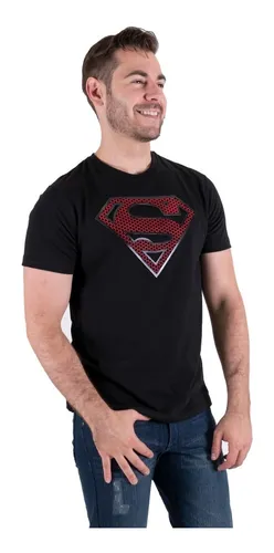 Playera superman negra hot sale