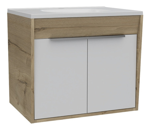 Mueble De Lavamanos Carter 60 Flotante + Espejo Genova
