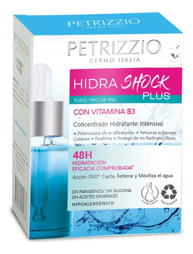 Petrizzio Hidra Shockconcentrado Hidratante Gotas Con Vit.b3