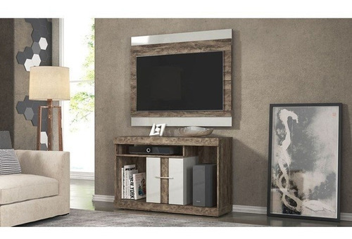 Televisor San Diego Smart Rustic de 43 pulgadas con color rústico/blanco roto