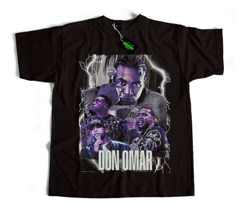 Remera De Algodon Reggaeton Retro Don Omar Calidad Premium