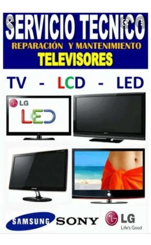 Imagen 2 de 5 de Reparación Repuesto Monitores Tv Pc Laptop Pantallas Fuentes