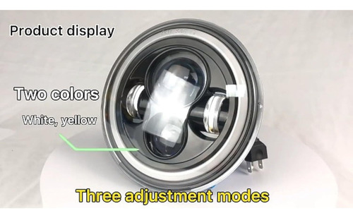 Farol De 7polegadas Motocicletas Off-road Adequado Adaptação