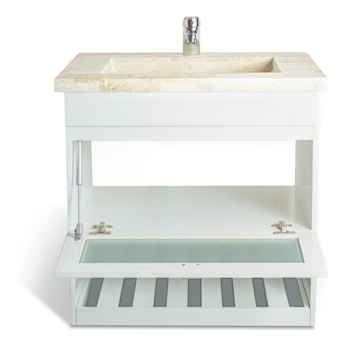 Imagen 6 de 9 de Vanitory CoLG 60cm Bacha Travertino