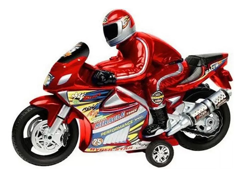 Moto Racer Vermelha Com Som De Motor Líder Brinquedos