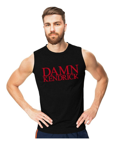 Damn Kendrick Lamar Playera Sin Mangas Tank Top Gym Red Logo