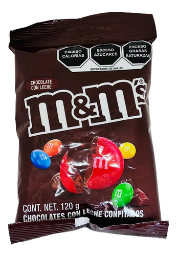 Chocolates M&m´s Con Leche Confitados 120 Gramos 