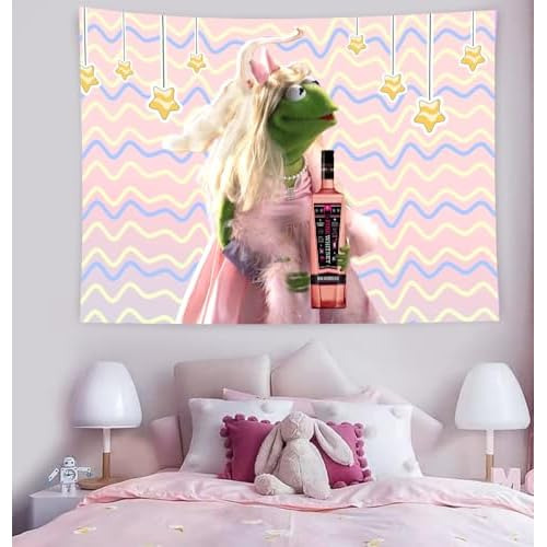 Tapiz Gracioso Rosa De F Kermit, Decoración De Pared D...