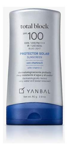 Protector Solar  Yanbal Total Block Spf 100