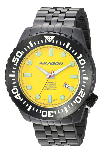 Aragon® A253yel Divemaster Evo 1.969 in Automatico, Acero In