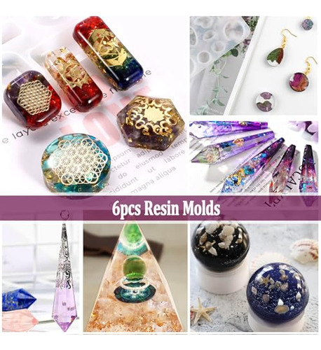 Kit De Moldes De Resina Para Principiantes - 125pcs Contiene