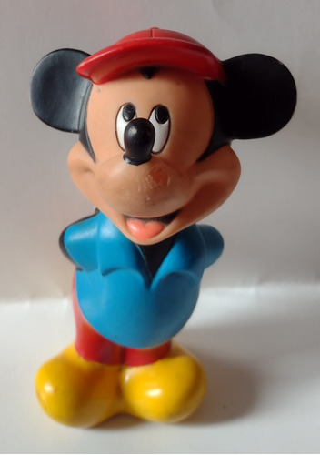 Antiguo Muñeco De Goma Del Ratón Mickey 