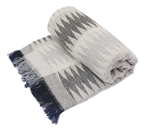 Imagem 3 de 5 de Manta Sofá Soft Chevron Luxo Algodão Frete Gratis P/ 5 Peças