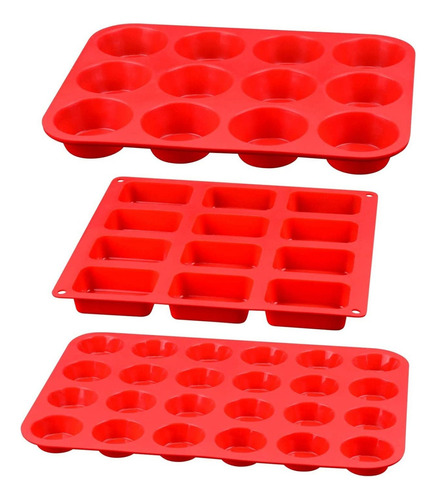 Silicone Muffin Pan  Silicone Molds Including Mini 24 C...