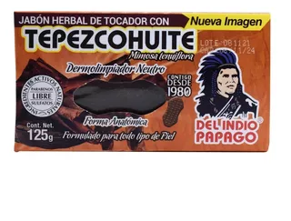 Jabón Neutro Tepezcohuite 125 G Del Indio Papago