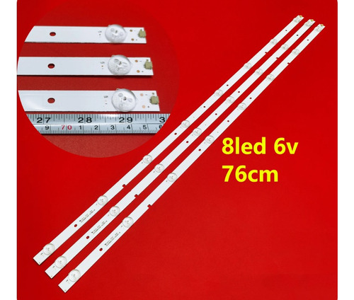 Kit Leds Para Sharp 40h3d/ 40h5d/ Lc-40p5000u Aluminio 3t8le