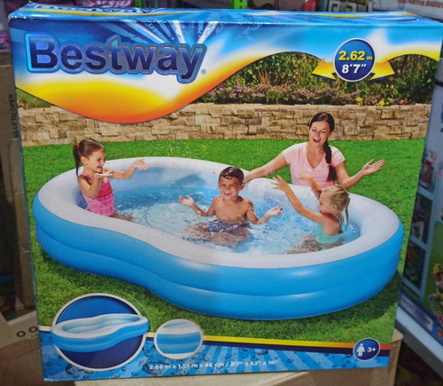 Piscina Inflable Bestway 2.62m X 1.57 M Azul #e