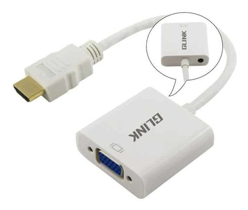 Adaptador Hdmi A Vga Marca Glink